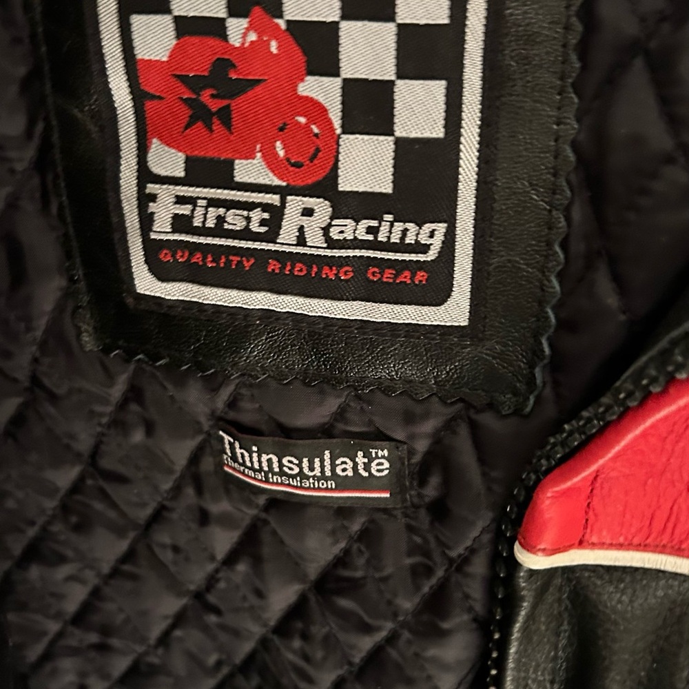 Guinness x First Racing leather motorcycle jacket with Thinsulate lining NEW - Picture 2 of 10